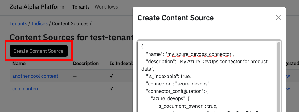 Create Azure DevOps Connector