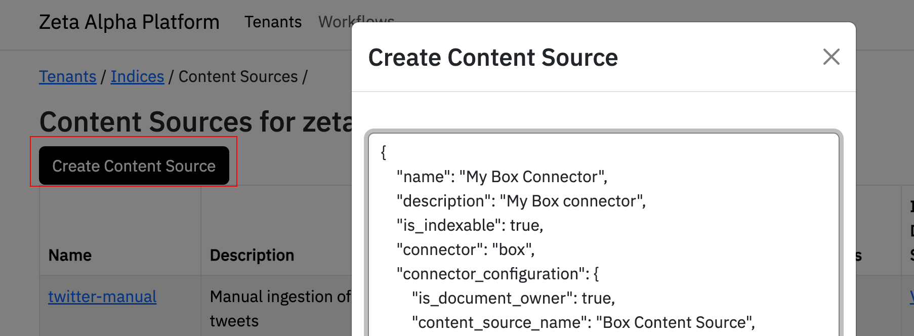 Create Box Connector
