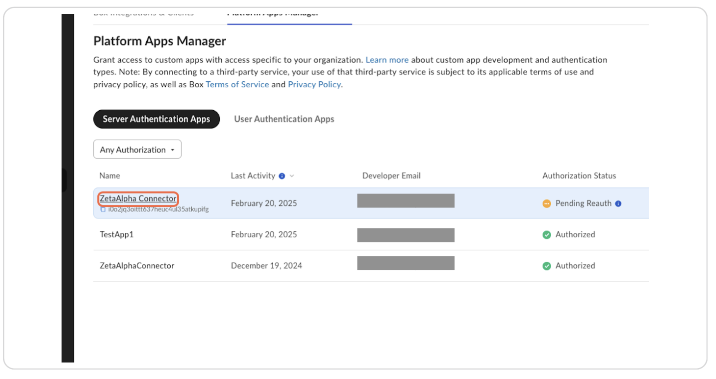 ZetaAlpha Connector Application