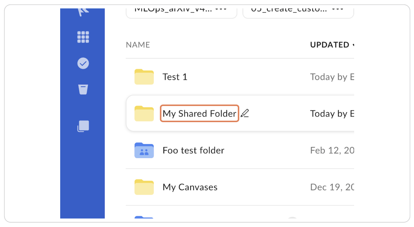 Navigate to Folder or File