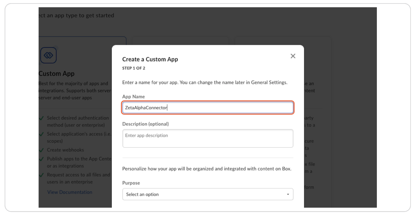 Add Application Name
