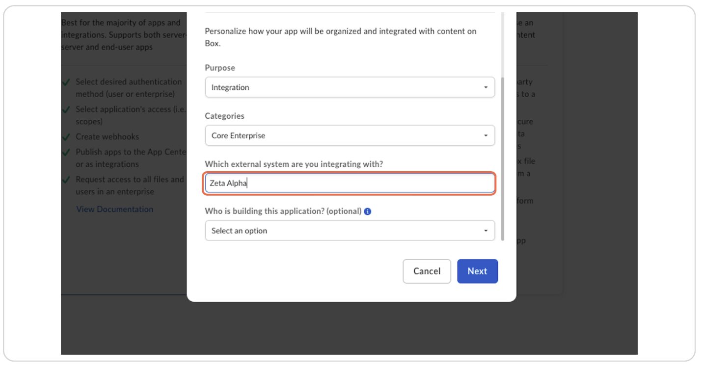 Type External System