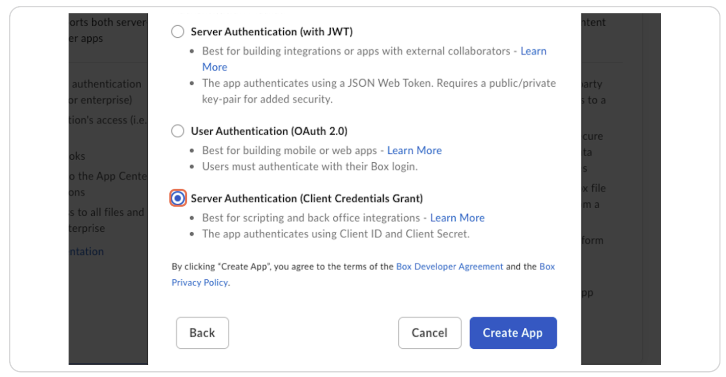 Select Server Authentication