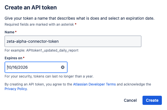 Create API Token
