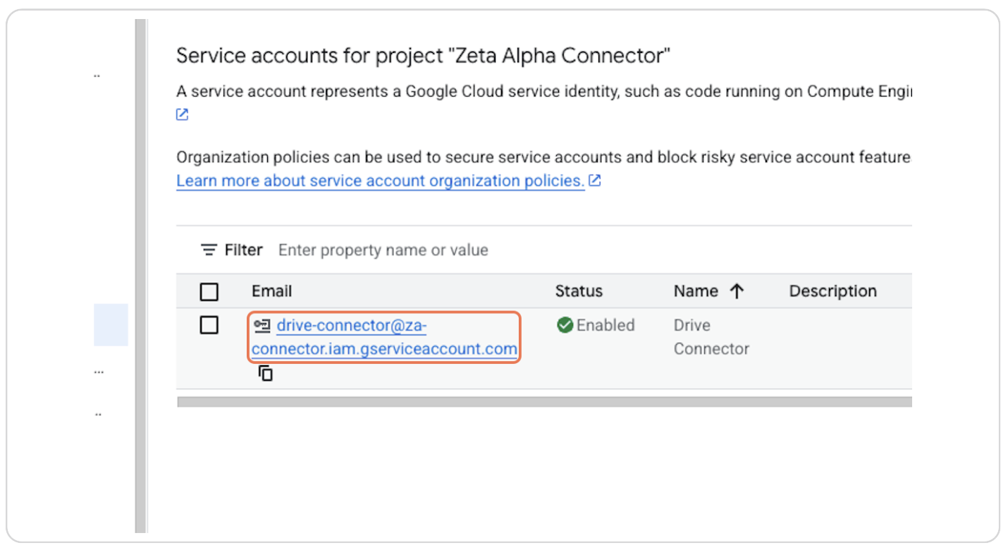 Service Account Email