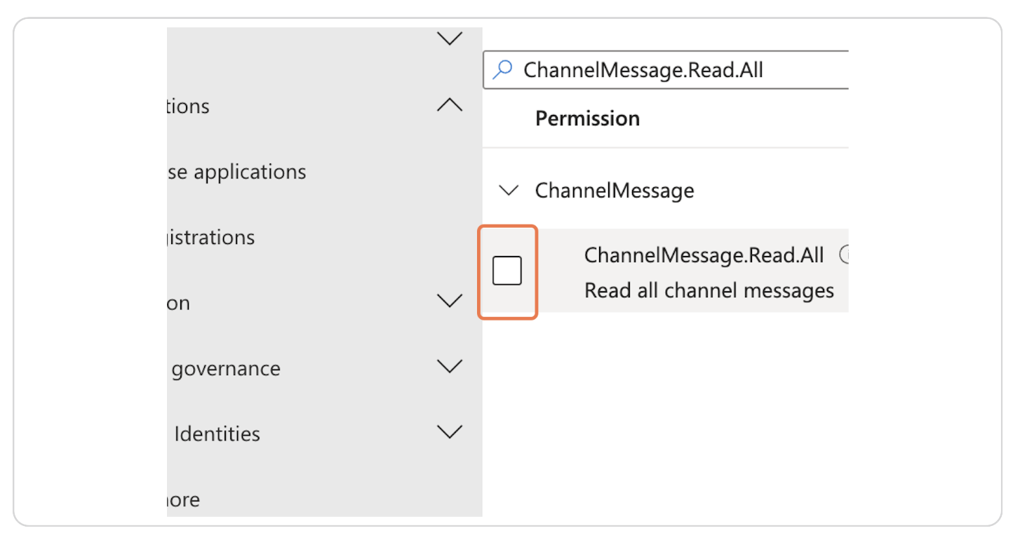 Click on the checkbox if not selected