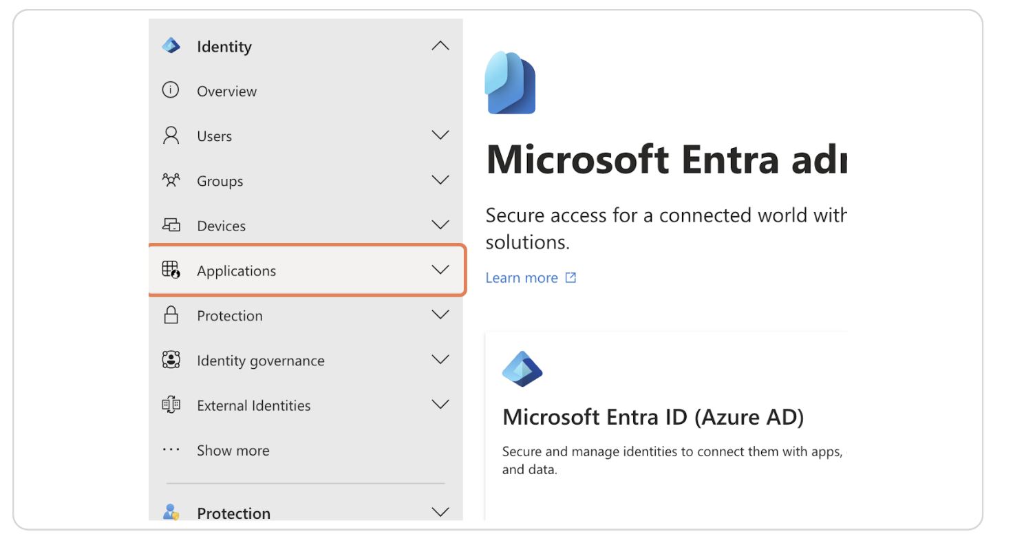 Click on Applications
