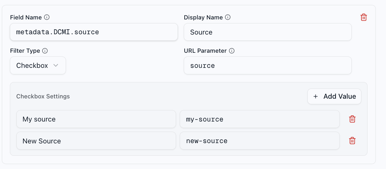 Add search filter