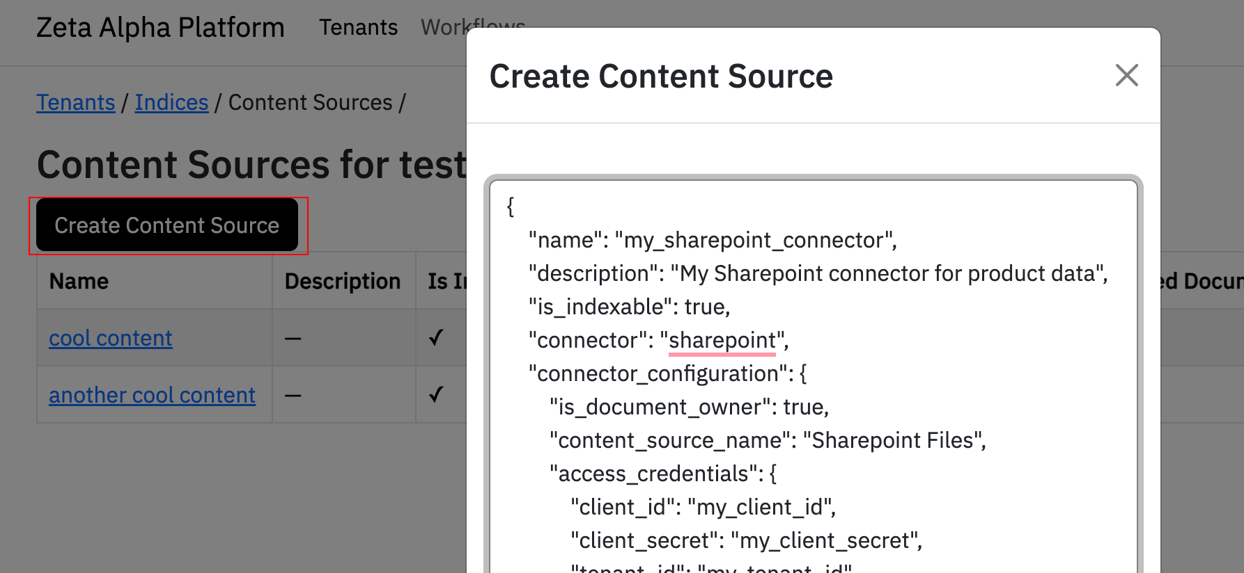 Create SharePoint Connector